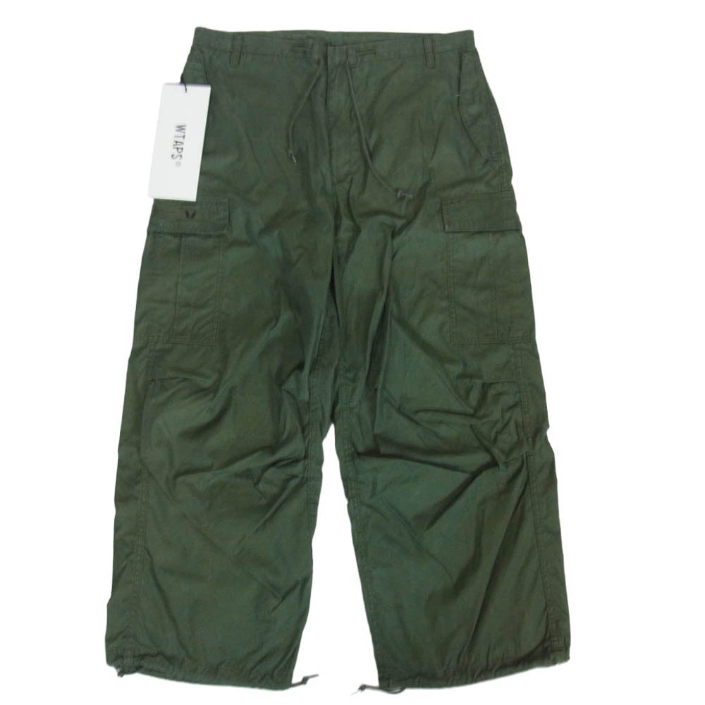 WTAPS ダブルタップス 23SS 231WVDT-PTM03 MILT0001 TROUSERS NYCO. OXFORD ミリタリー 6ポケット オックスフォード トラウザーズ カーゴパンツ OLIVEDRAB 4【中古】