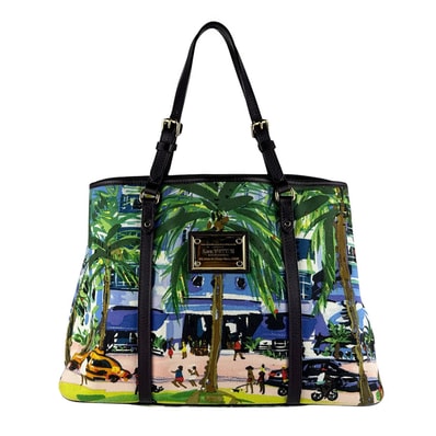 ルイ ヴィトン LOUIS VUITTON ハンドバッグ アイオール カバPM キャンバス/レザー マルチカラー/パープル ユニセックス M93771【中古】 z9909