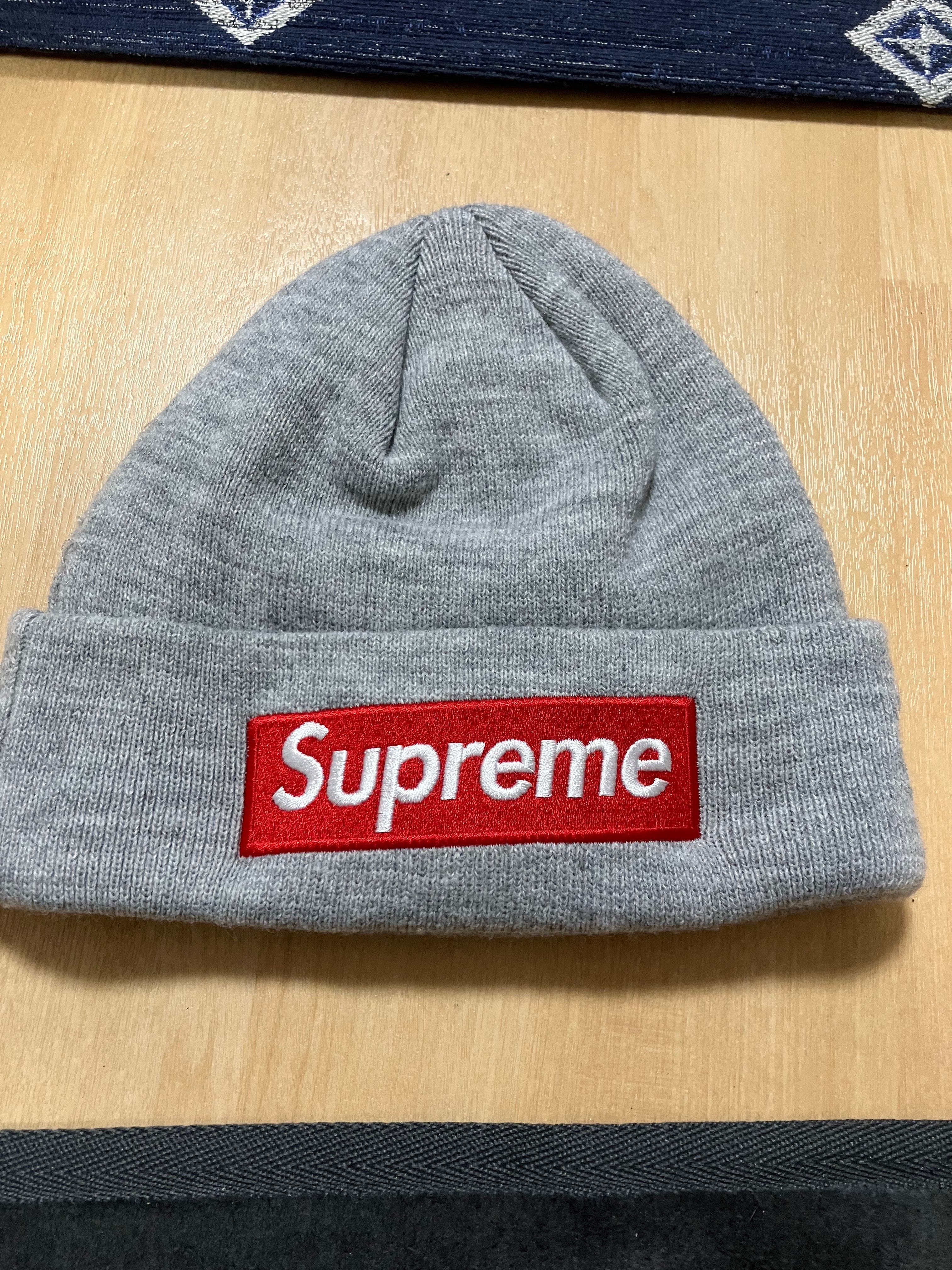 Supreme Box Logo Beanie "Grey" (18FW)