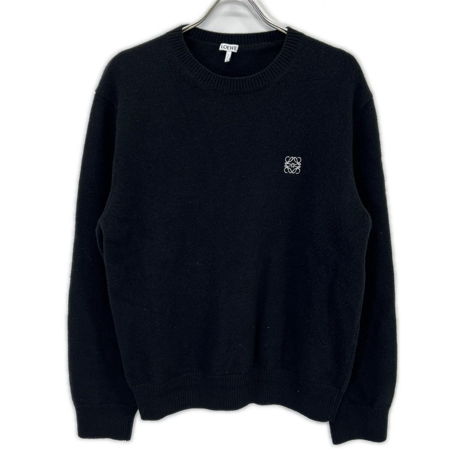 ロエベ H526Y14KH1 ブラック ウール アナグラム セーター XL