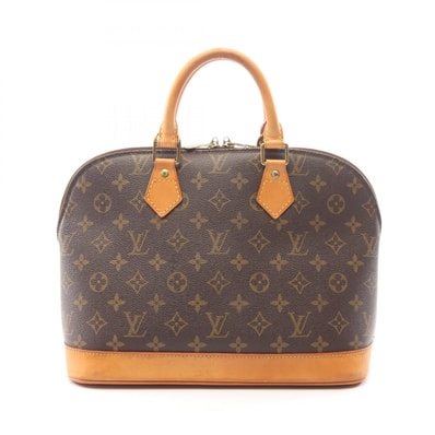 ルイ・ヴィトン LOUIS VUITTON アルマPM ハンドバッグ バッグ PVCコーティングキャンバス レザー モノグラム レディース ブラウン系 M51130 【中古】