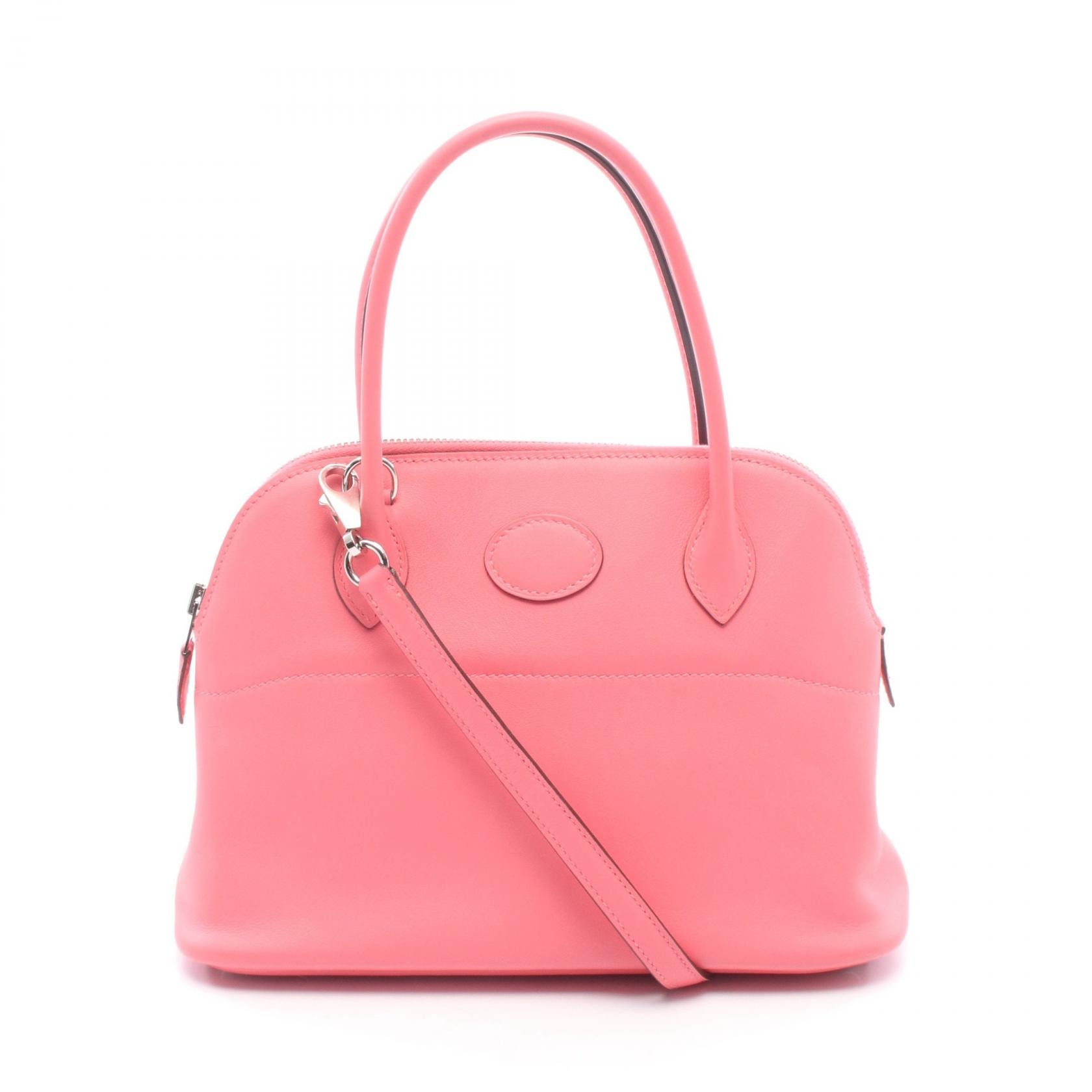 エルメス HERMES ボリード27 2WAY ハンドバッグ バッグ レザー ヴォースイフト ヴォースイフト ローズアザレ A刻印(2017年製造) レディース ピンク系 【中古】