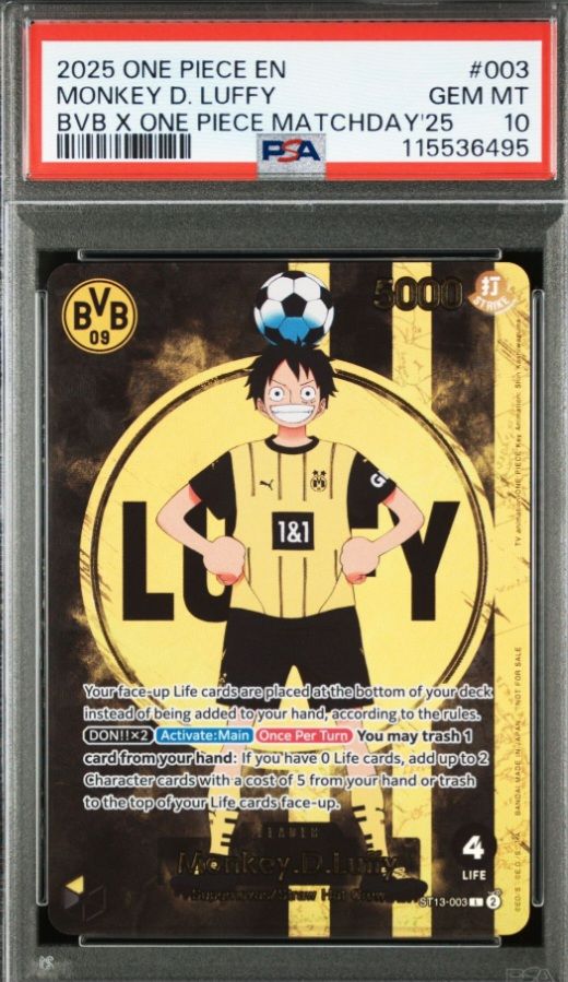 モンキー・D・ルフィ L [ST13-003]【英語版】(プロモーションカード「ボルシアドルトムント × ONE PIECE マッチデー 2025」)