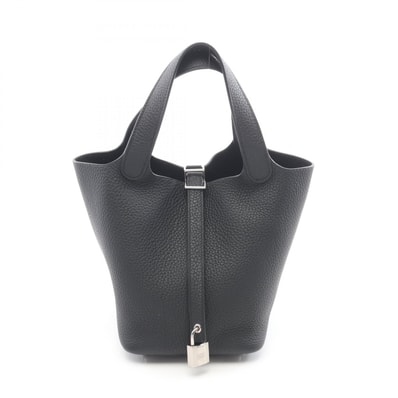 エルメス HERMES ピコタンロックPM ハンドバッグ バッグ レザー トリヨンクレマンス トリヨンクレマンス ブラック(エルメス) C刻印(2018年製造) レディース ブラック系 【中古】