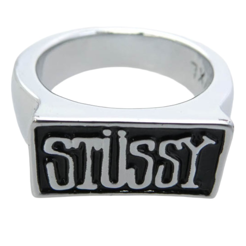 D (傷や汚れあり)】STUSSY ステューシー オールド SSロゴ 指輪 リング