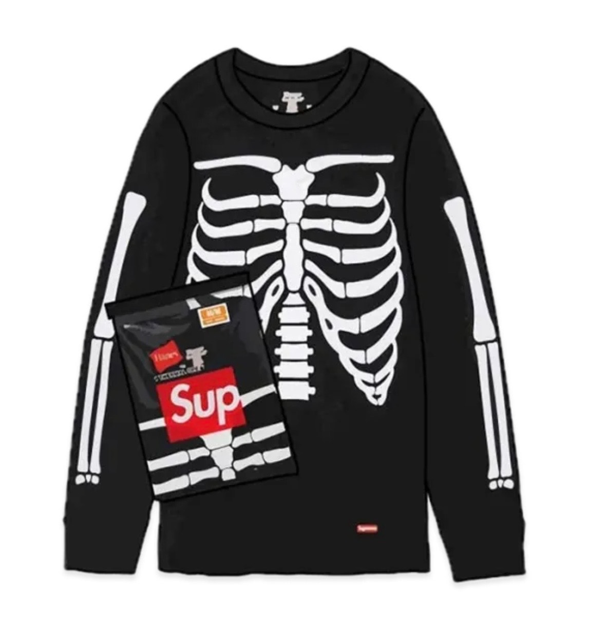 Supreme KAWS Chalk Logo Tee 