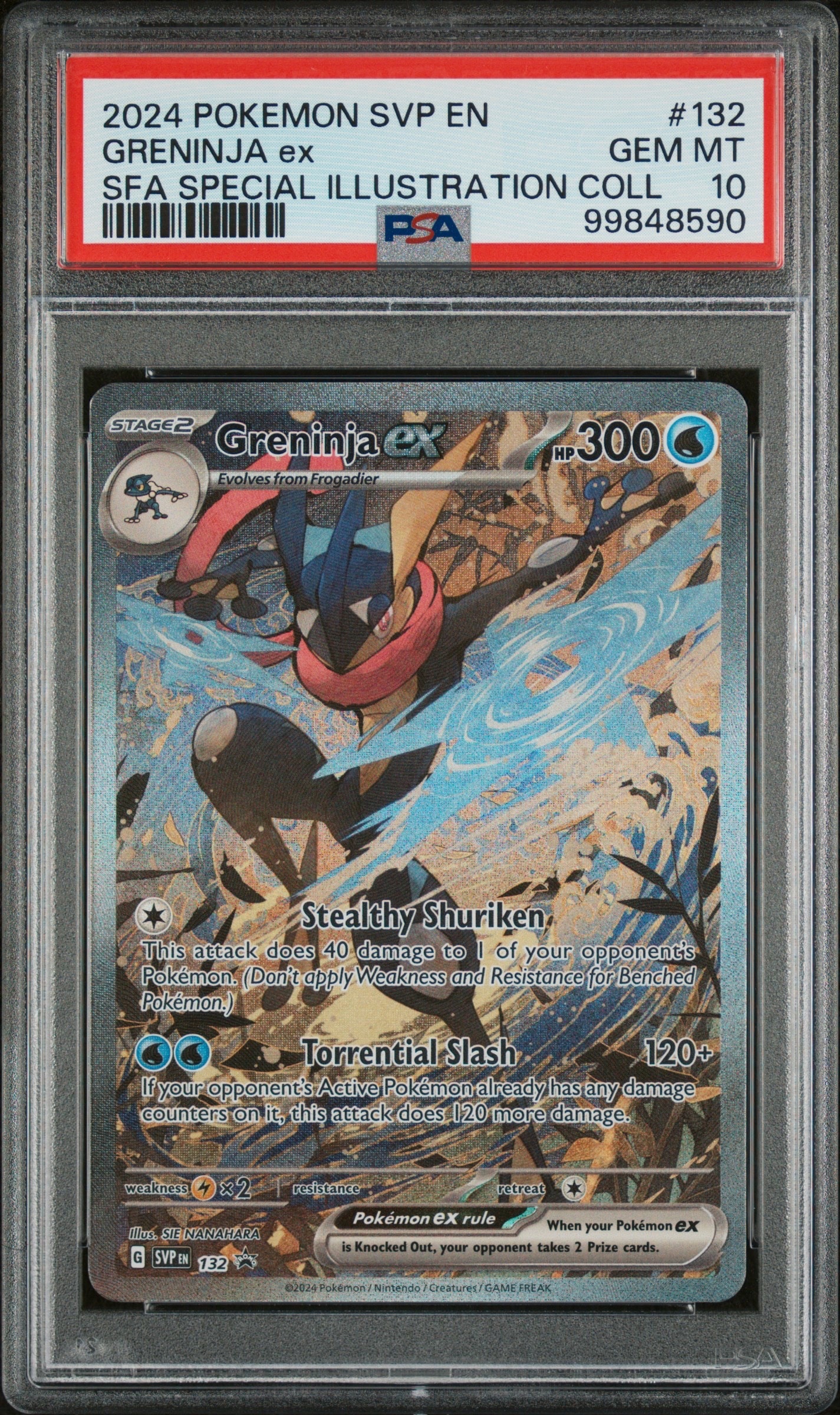 ゲッコウガex P [SVP EN 132]【英語版】(スカーレット&バイオレット「シュラウデッドフェイブル ゲッコウガex スペシャルイラストレーション コレクション」)