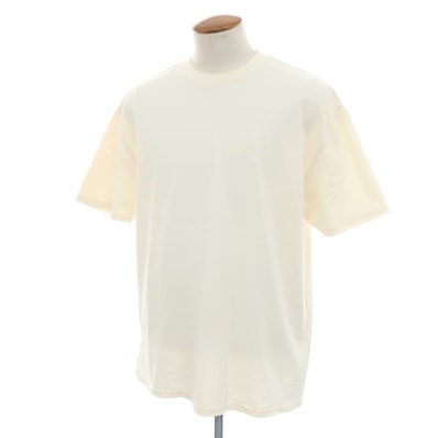 【中古】サタデーズ ニューヨークシティ Saturdays NYC コットン クルーネック 半袖Tシャツ アイボリー系【サイズM】【メンズ】