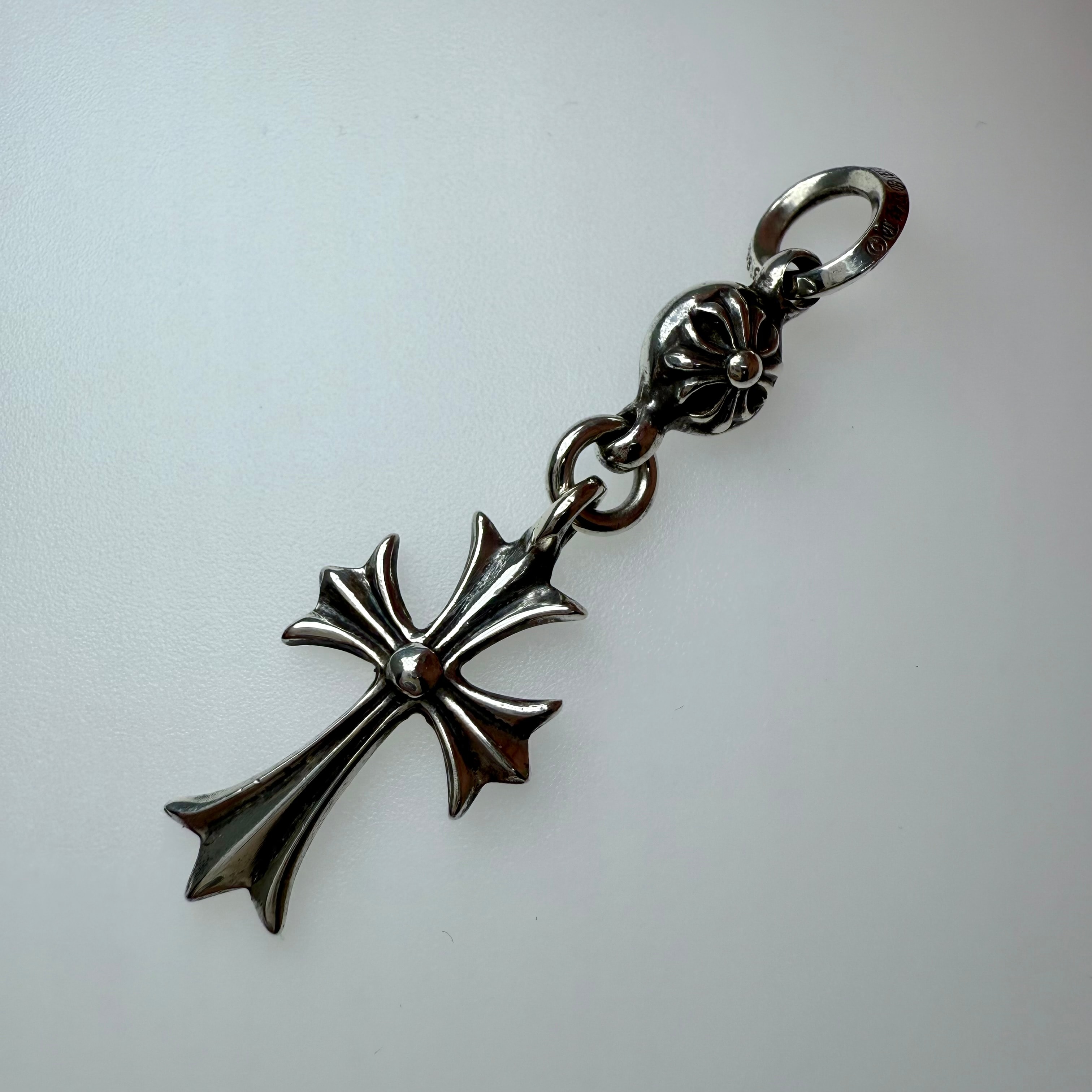 Chrome Hearts 1 Ball Tiny CH Cross Charm "Silver"
