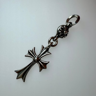 Chrome Hearts 1 Ball Tiny CH Cross Charm "Silver"
