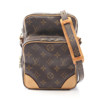 ルイ・ヴィトン LOUIS VUITTON アマゾン ショルダーバッグ バッグ PVCコーティングキャンバス レザー モノグラム レディース ブラウン系 M45236 【中古】