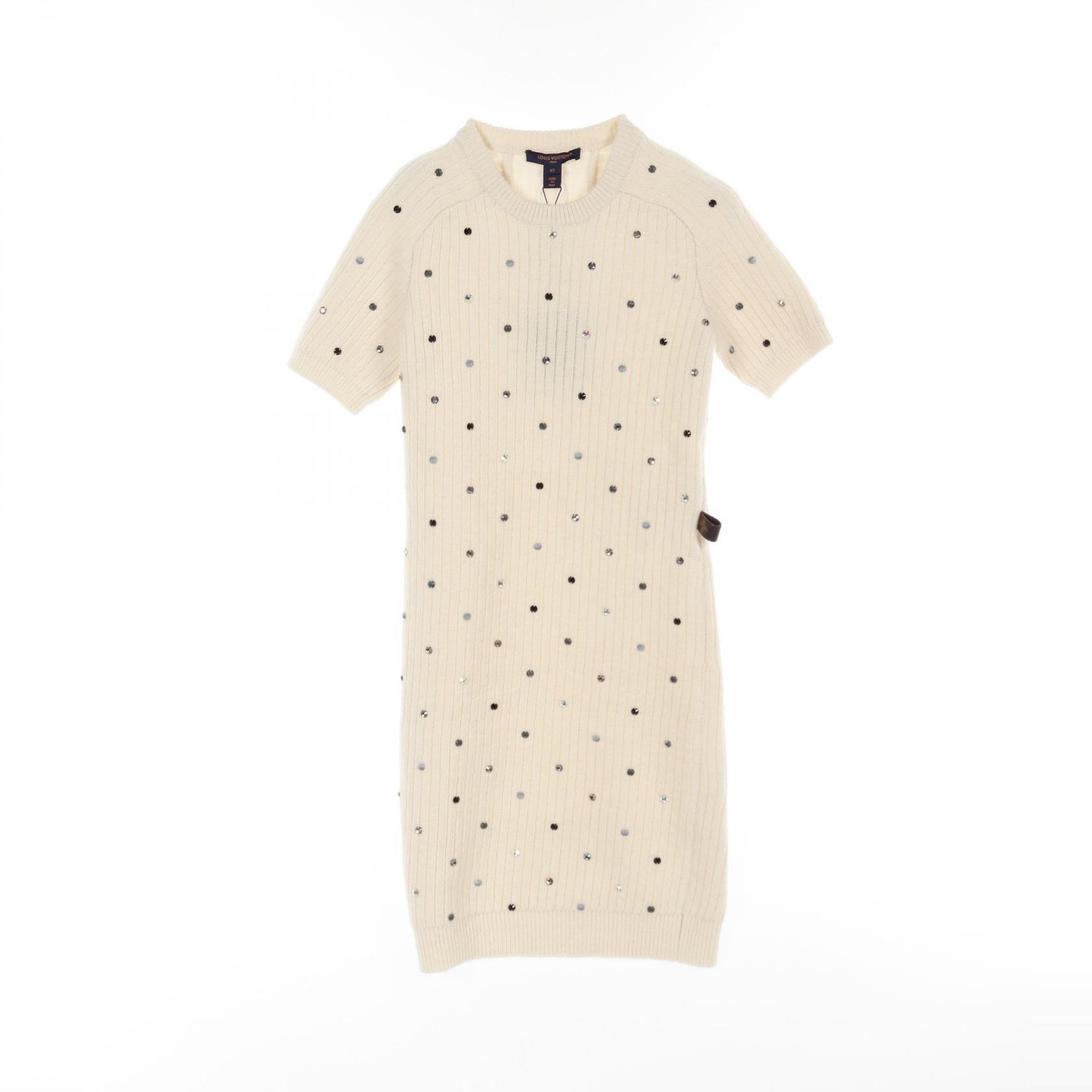 ルイ・ヴィトン LOUIS VUITTON ワンピース 衣料品 トップス ウール カシミヤ レディース アイボリー系 【中古】