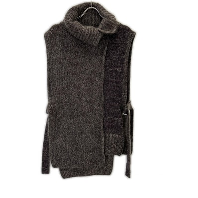 ワイズ 25AW パープル MOHAIR WOOL COMBINATION KNIT VEST なし