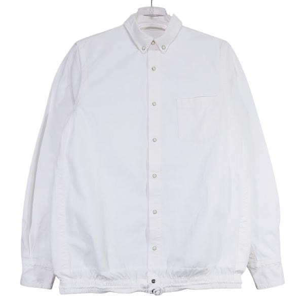 sacai サカイ DENIM BUTTON DOWN SHIRT 12-00238M デニム ボタン ダウン シャツ ホワイト ロングスリーブ 長袖 サイズ2