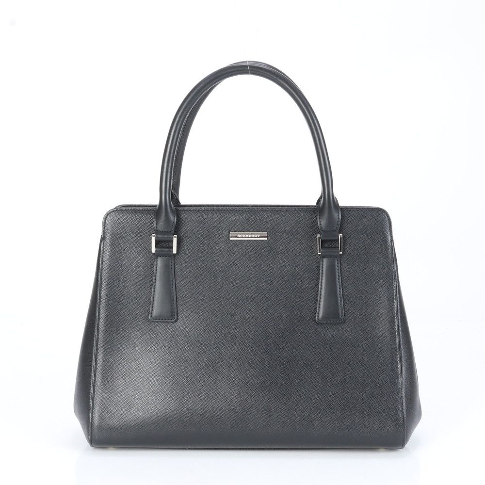 ■極美品 バーバリー ノバ チェックサフィアーノ シルバー 金具