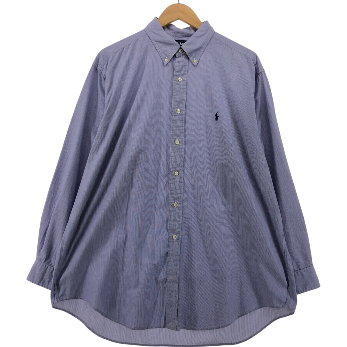 古着 ラルフローレン Ralph Lauren YARMOUTH 長袖 ボタンダウンストライプシャツ メンズXL相当/eaa554352