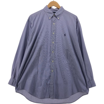 古着 ラルフローレン Ralph Lauren YARMOUTH 長袖 ボタンダウンストライプシャツ メンズXL相当/eaa554352
