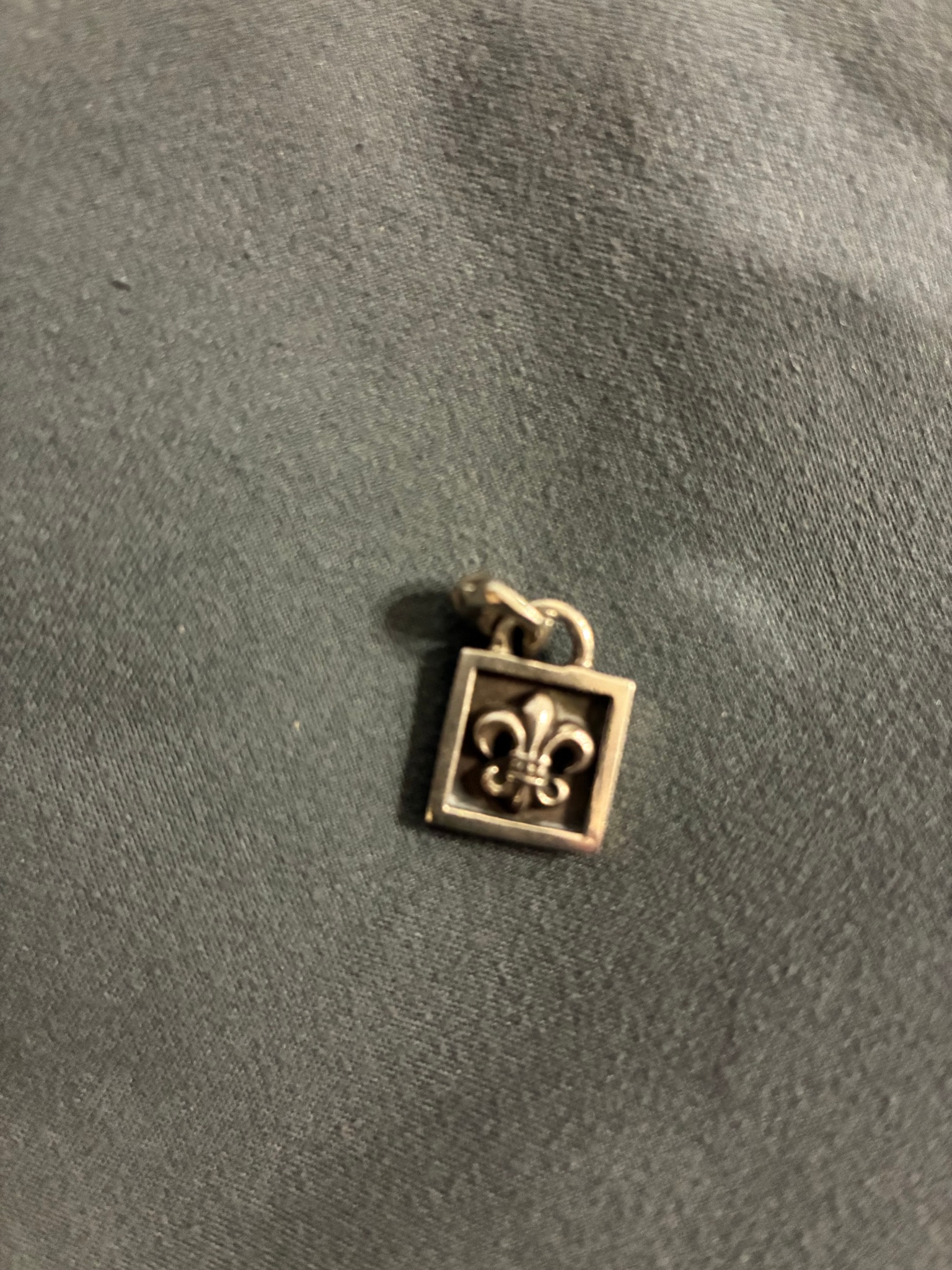 Chrome Hearts Framed BS Fleur Charm "Silver"