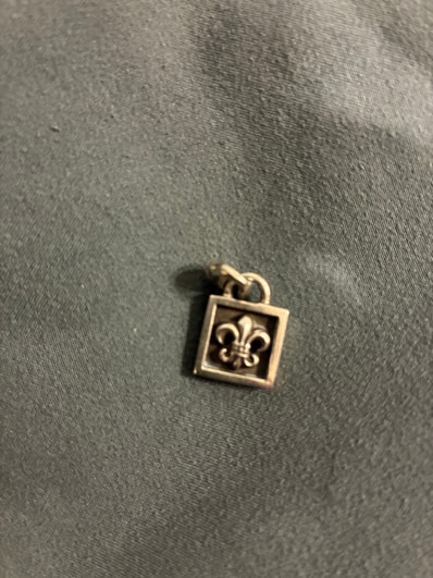 Chrome Hearts Framed BS Fleur Charm "Silver"