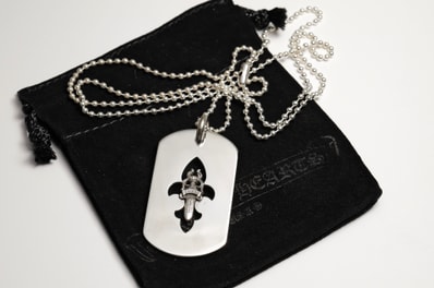 Chrome Hearts Dog Tag Fleur Dagger "Silver"