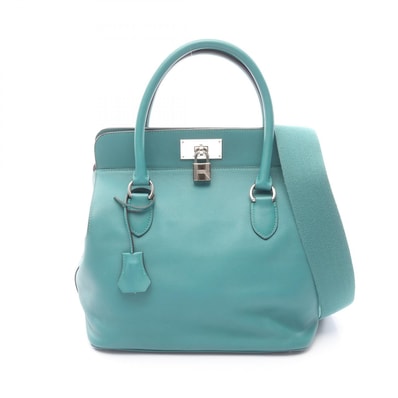 エルメス HERMES ツールボックス26 ハンドバッグ バッグ レザー カーフ(牛革) ヴォースイフト ヴォースイフト マラカイト □R刻印(2014年製造) レディース グリーン系 【中古】