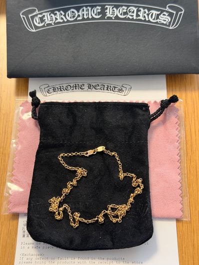 Chrome Hearts 22K Roll Chain Necklace "Yellow Gold"