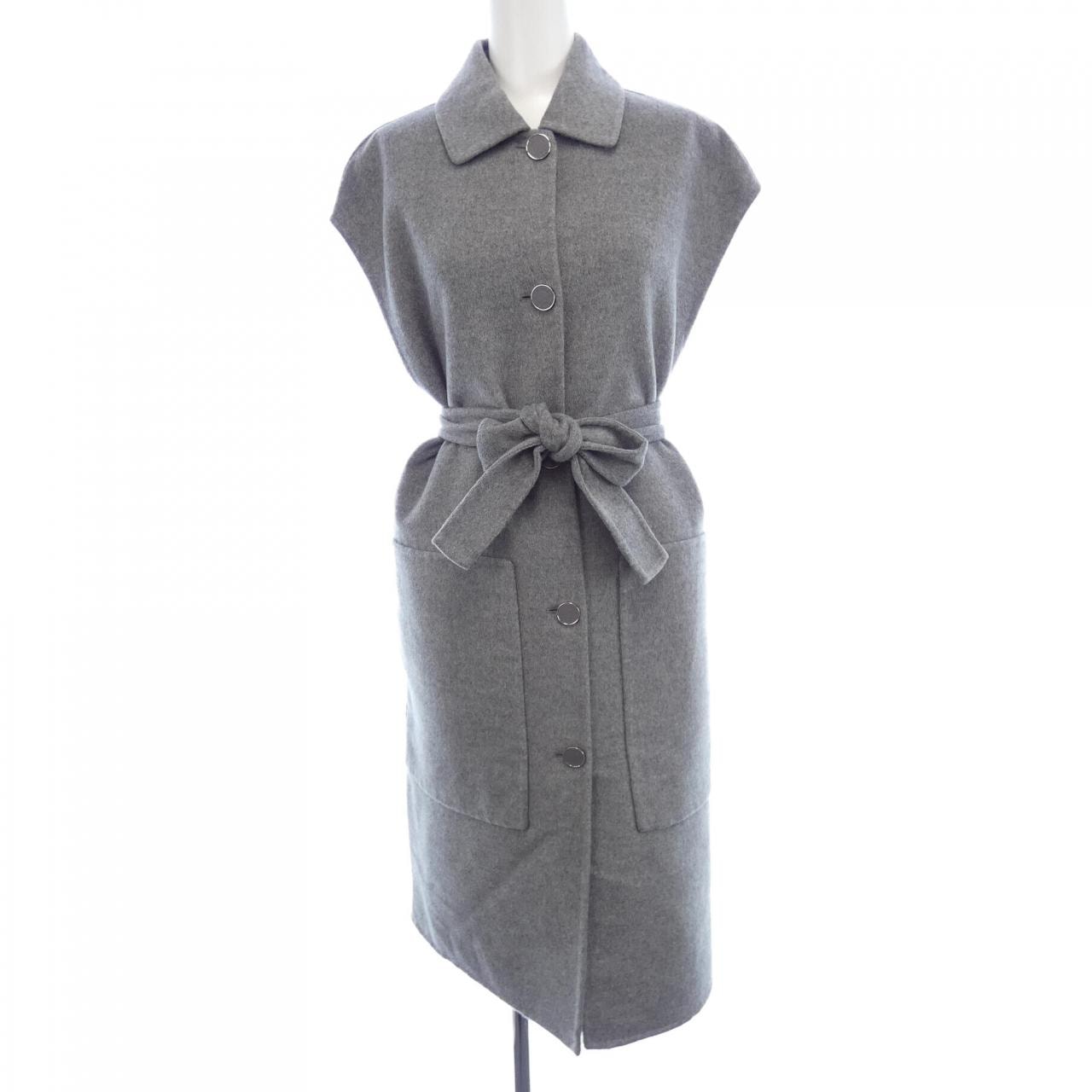 エルメス HERMES クルードセル ラムスキンボタン ダブルフェイス 4H0101DA ロングベスト