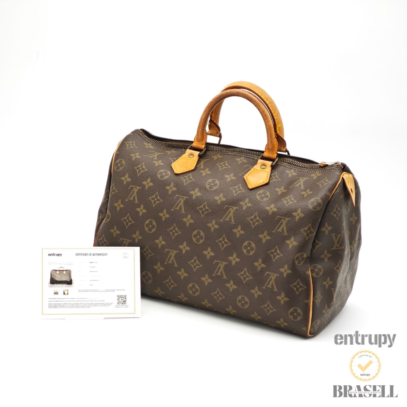 LOUIS VUITTON ルイ・ヴィトン スピーディ35 モノグラム スピーディ35 M41524 842 M B ハンドバッグ Monogram Canvas Brown レディース