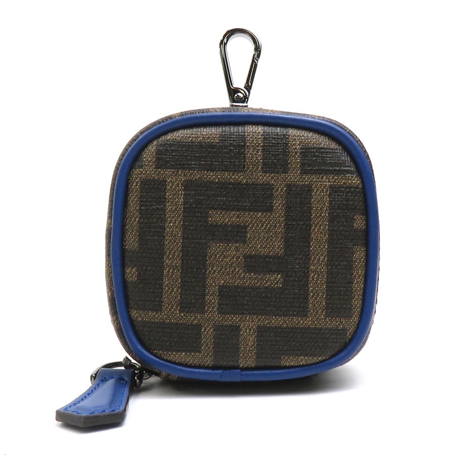 フェンディ FENDI イヤフォンケース Air Podsケース ズッカ PVCコーティングキャンバス ブラウン ユニセックス 7AS121 AFCB【中古】 55994g