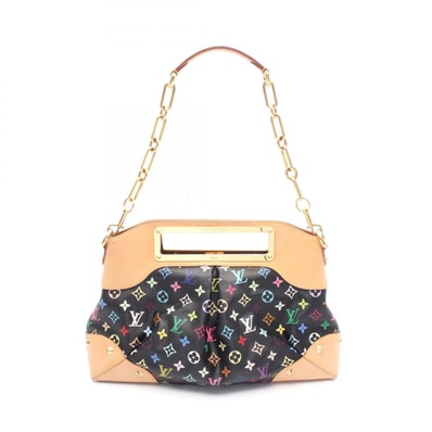 ルイ・ヴィトン LOUIS VUITTON ジュディGM ハンドバッグ バッグ PVCコーティングキャンバス レザー モノグラム・マルチカラー ノワール レディース ブラック系 M40254 【中古】