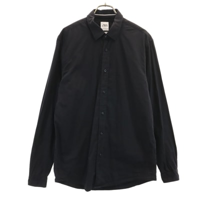 ZARA ザラ 長袖 シャツ M ブラック