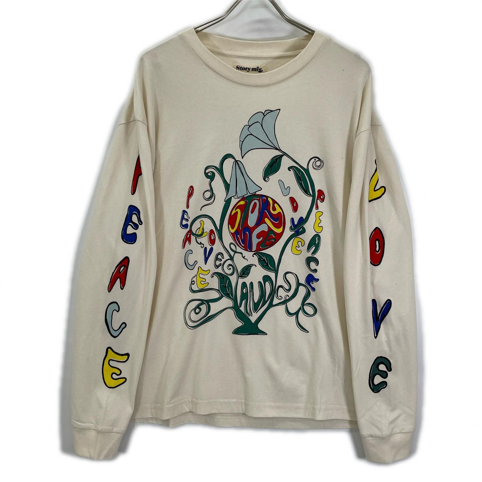 ストーリーエムエフジー 26SS アイボリー GRATEFUL TEE LS/グレートフル L/STシャツ L