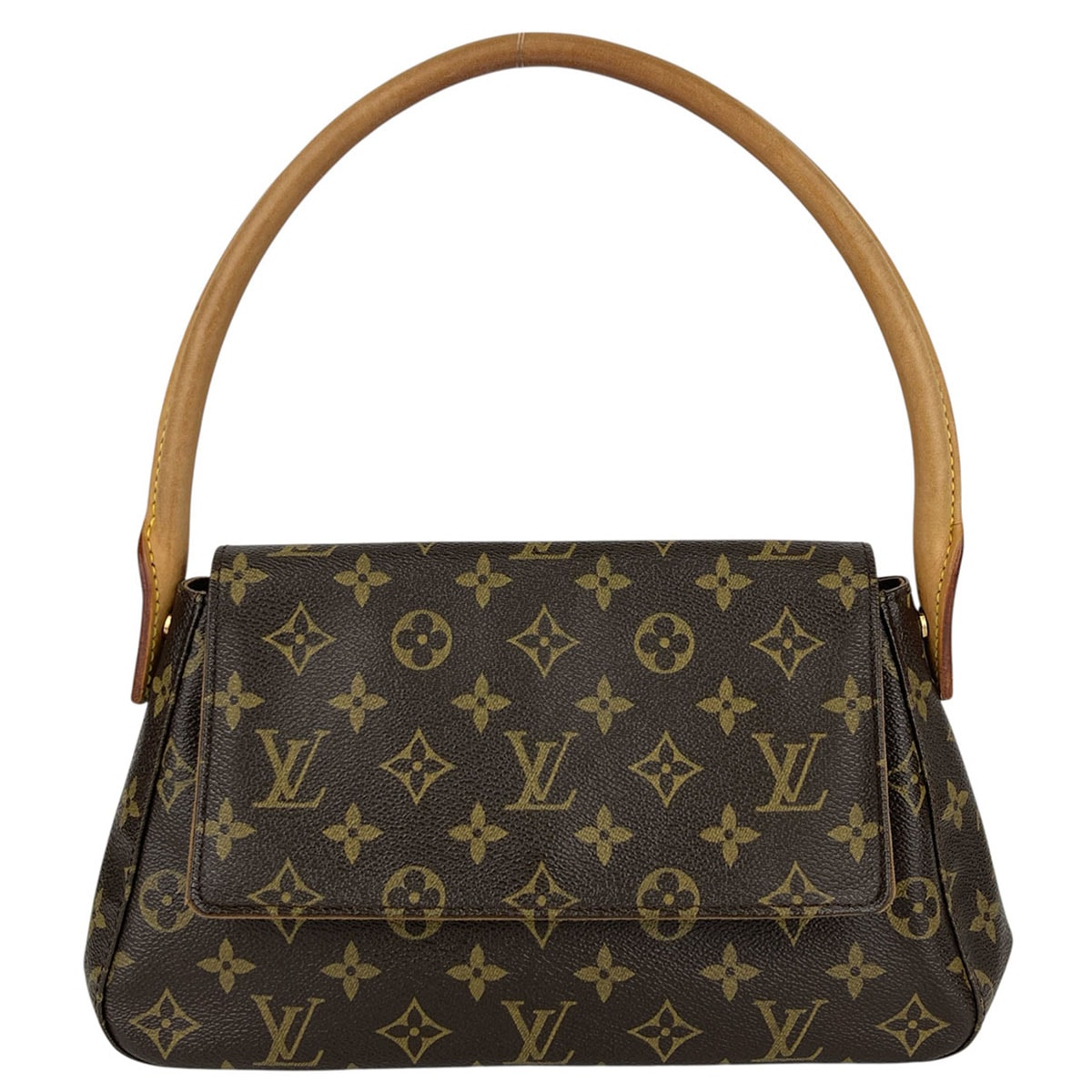 LOUIS VUITTON ルイ・ヴィトン ミニ ルーピング ハンドバッグ ショルダーバッグ M51147 モノグラム ブラウン  レディース【中古】
