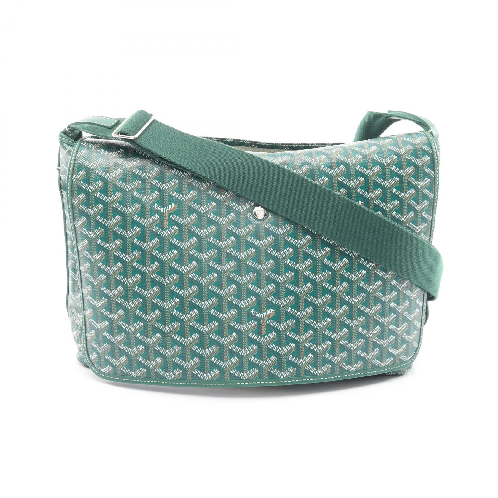 ゴヤール GOYARD カペシアンMM ショルダーバッグ バッグ PVCコーティングキャンバス レザー レディース グリーン系 / マルチカラー CAPETIMMLTY09CG09P 【中古】