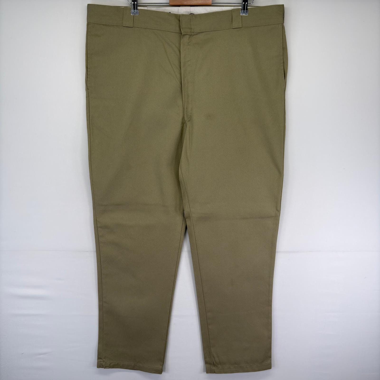 古着 ディッキーズ Dickies パンツ 874 大きいサイズ ストレート ジッパーフライ センタープレス W44 L34  ベージュ系 メンズ