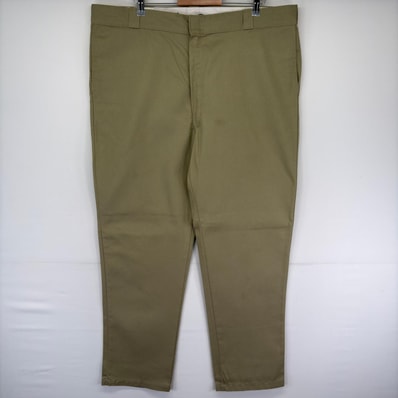 古着 ディッキーズ Dickies パンツ 874 大きいサイズ ストレート ジッパーフライ センタープレス W44 L34 ベージュ系 メンズ