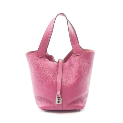 エルメス HERMES ピコタンロックMM トスカ ハンドバッグ バッグ レザー トリヨンクレマンス トリヨンクレマンス トスカ □O刻印(2011年製造) レディース パープル系 【中古】