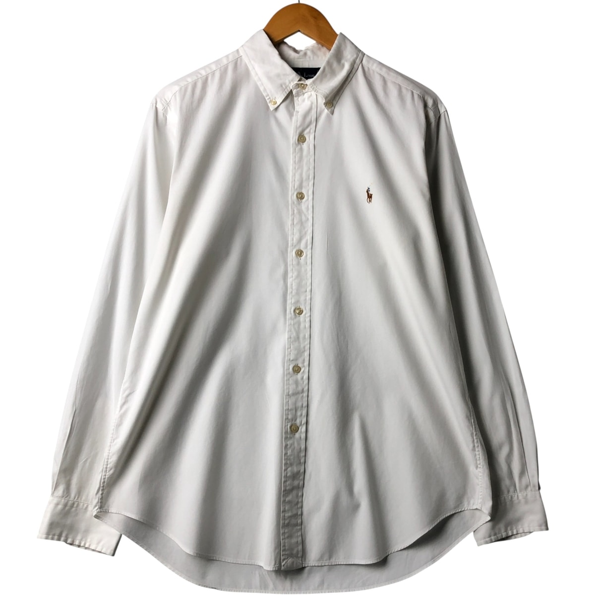 古着 ラルフローレン Ralph Lauren CLASSIC FIT クラシックフィット 長袖 ボタンダウンシャツ メンズL相当/eaa591409