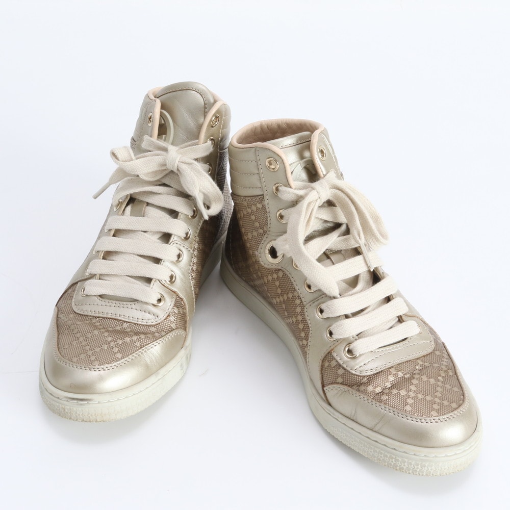 ■美品 グッチ ディアマンテ37 24cm 相当 283703 スニーカー