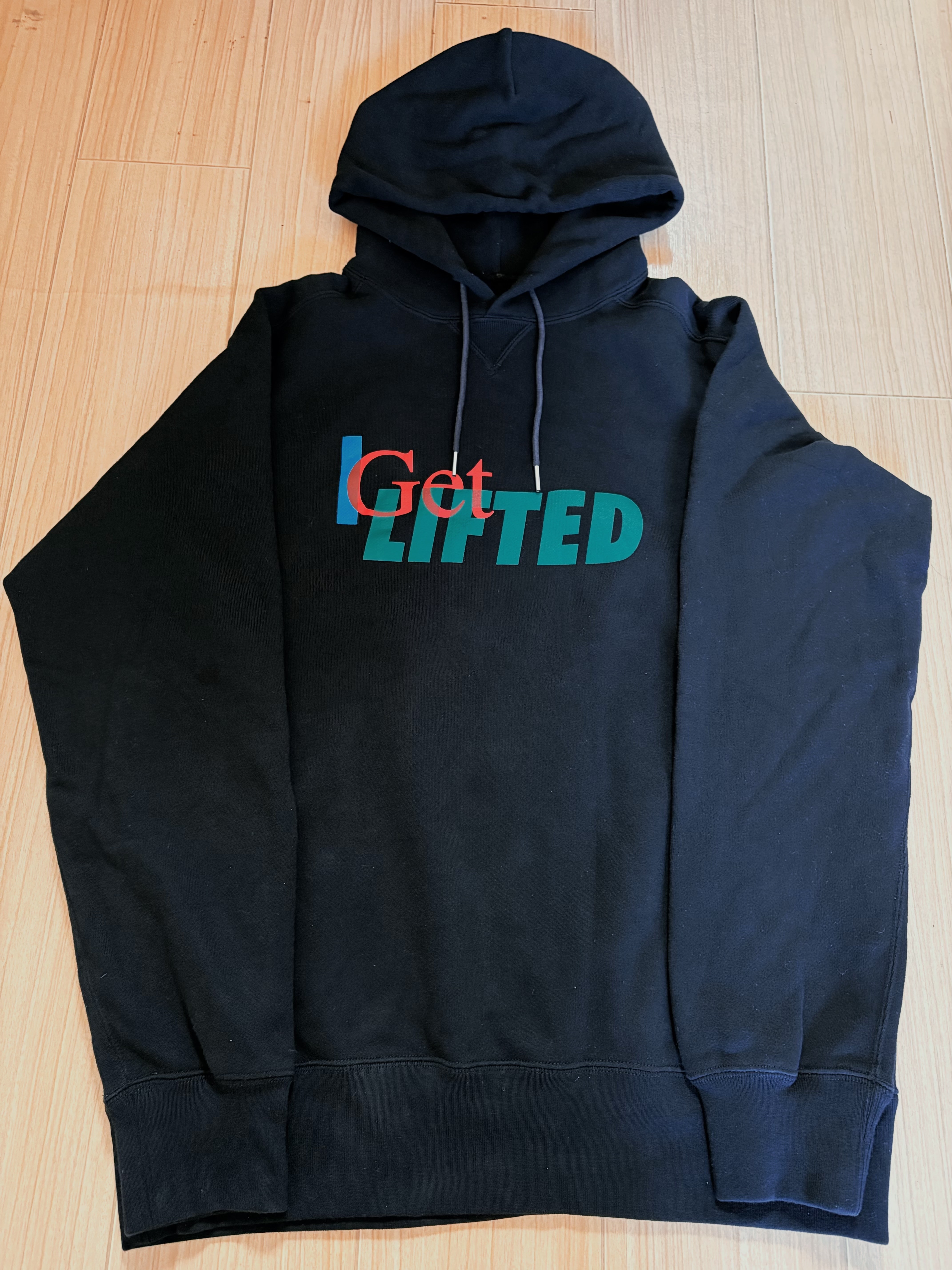 sacai I Get Lifted Logo Print Pullover Parka "Black"
