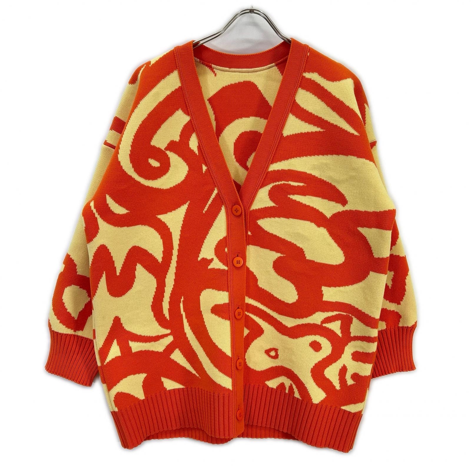 プリーツプリーズ PP33KO812 総柄 カーディガン 記載なし