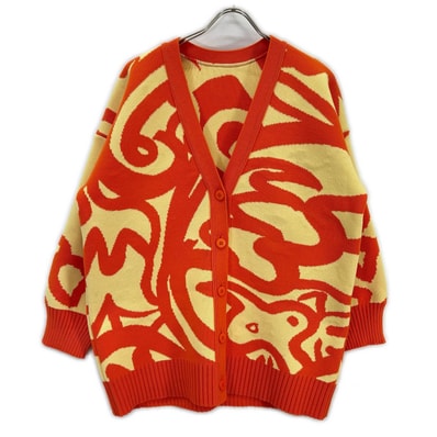 プリーツプリーズ PP33KO812 総柄 カーディガン 記載なし