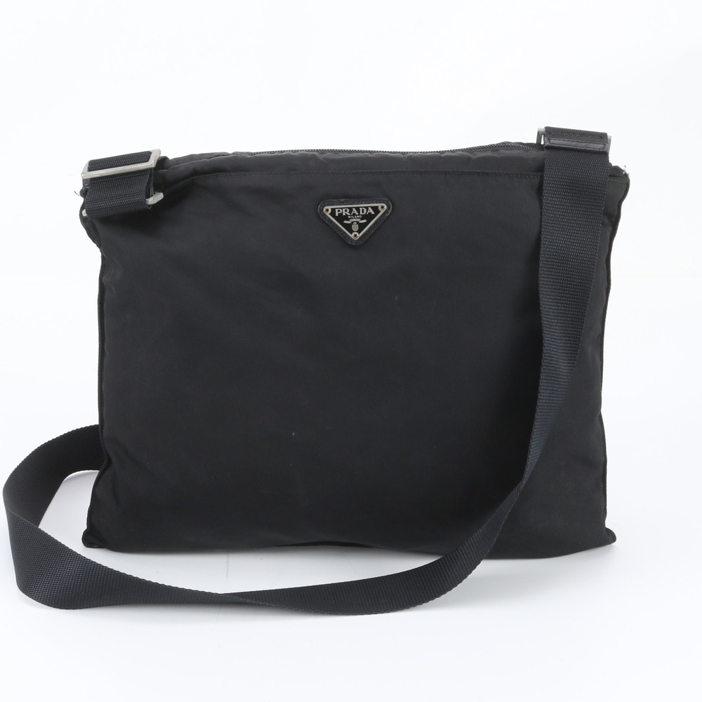 ■美品 プラダ テスート ナイロントライアングルロゴショルダーバッグ