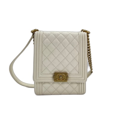 シャネル CHANEL ボーイシャネル縦型 ショルダーバッグ【中古】
