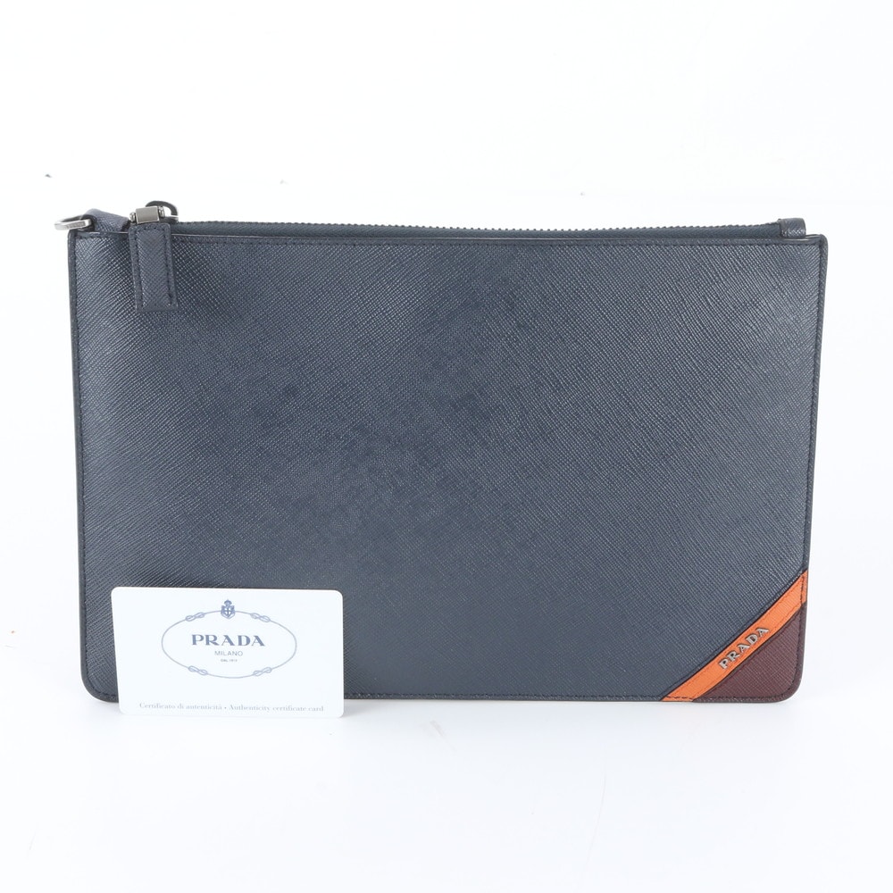 ■極美品 プラダ サフィアーノ 2NG005 セカンドバッグ レザー