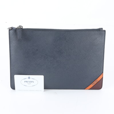 ■極美品 プラダ サフィアーノ 2NG005 セカンドバッグ レザー