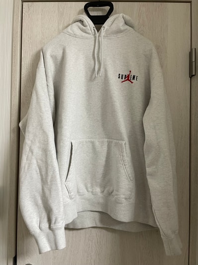 Supreme x Jordan Hooded Sweatshirt "Ash Grey" HF0836-051