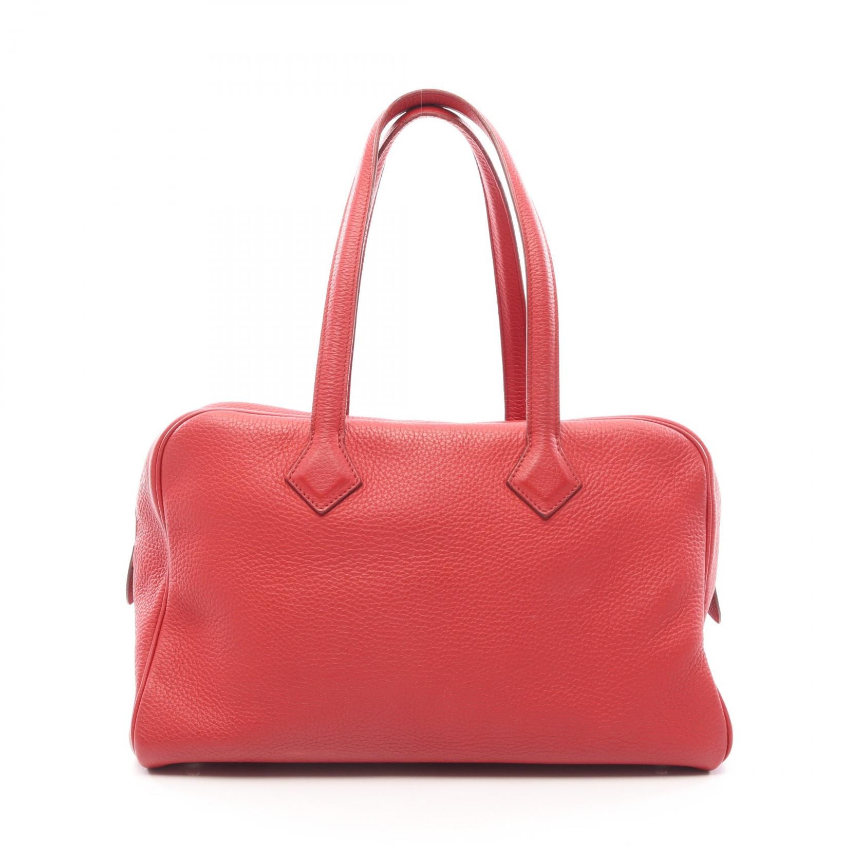 エルメス HERMES ヴィクトリア35 2 ルージュカザック ハンドバッグ バッグ レザー トリヨンクレマンス ルージュカザック □P刻印(2012年製造) レディース ボルドー系 050021CK 【中古】