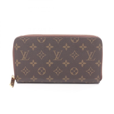 ルイ・ヴィトン LOUIS VUITTON ジッピーオーガナイザー モノグラム ラウンド長財布 財布 PVC メンズ レディース ブラウン系 M60002 【中古】