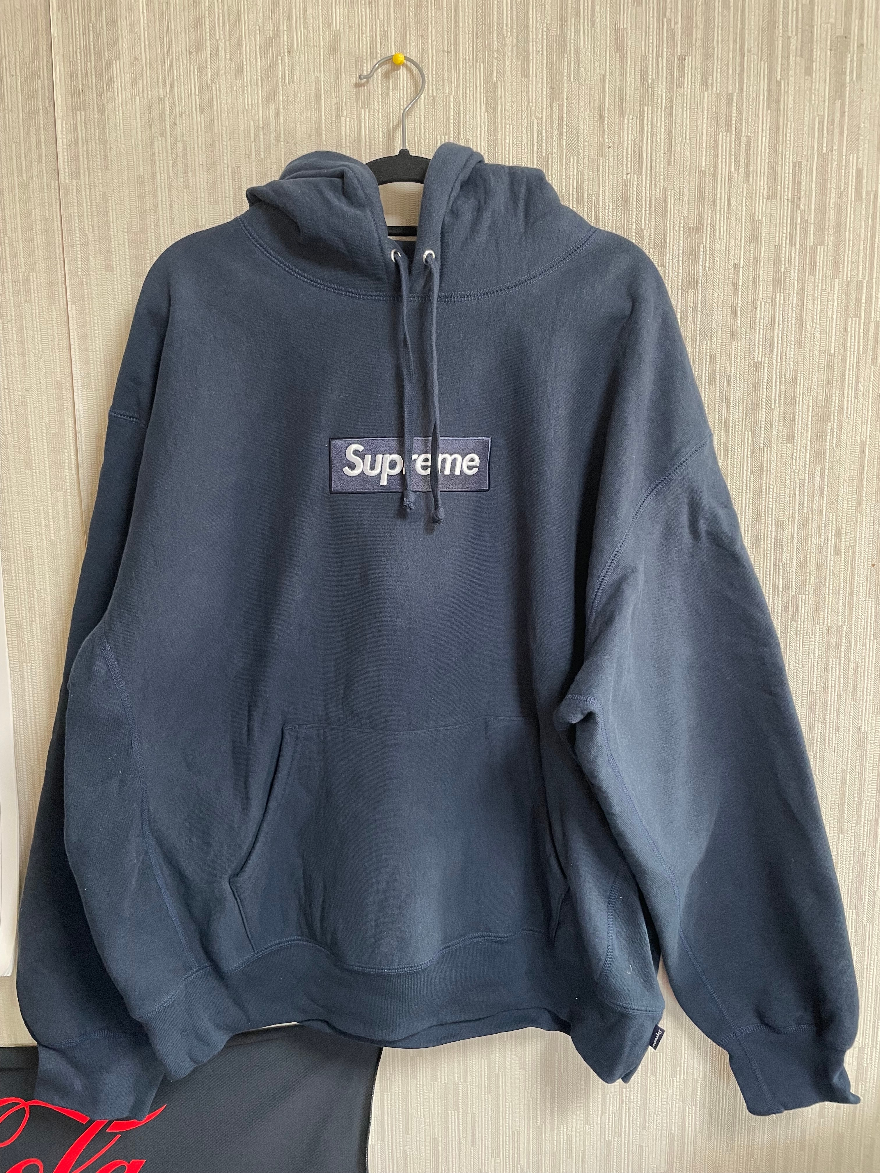 Supreme Box Logo Hooded Sweatshirt (25FW) "Navy"